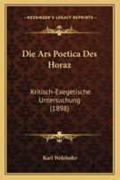 Die Ars Poetica Des Horaz