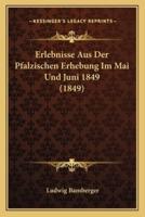 Erlebnisse Aus Der Pfalzischen Erhebung Im Mai Und Juni 1849 (1849)