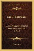 Die Gebietshoheit