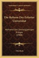 Die Reform Der Erfurter Universitat