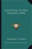 Einleitung In Den Thalmud (1894)