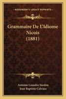 Grammaire De L'Idiome Nicois (1881)