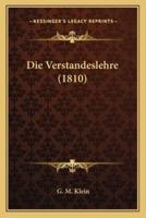 Die Verstandeslehre (1810)