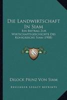 Die Landwirtschaft In Siam