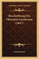 Beschreibung Des Oberamts Gerabronn (1847)