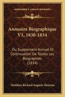 Annuaire Biographique V1, 1830-1834