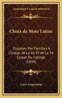 Choix De Mots Latins