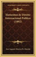 Elementos De Direito Internacional Publico (1892)