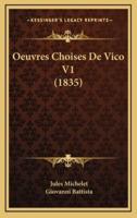 Oeuvres Choises De Vico V1 (1835)