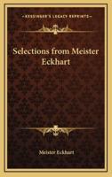 Selections from Meister Eckhart