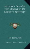 Milton's Ode On The Morning Of Christ's Nativity