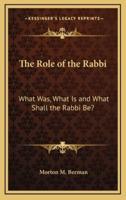 The Role of the Rabbi