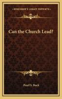 Can the Church Lead?