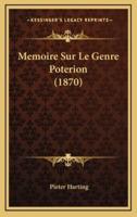 Memoire Sur Le Genre Poterion (1870)