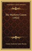 The Marlowe Canon (1922)