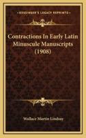 Contractions In Early Latin Minuscule Manuscripts (1908)
