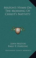 Milton's Hymn on the Morning of Christ's Nativity