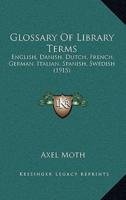 Glossary of Library Terms