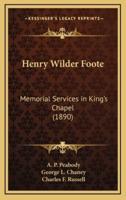 Henry Wilder Foote