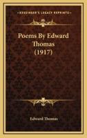 Poems By Edward Thomas (1917)