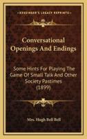 Conversational Openings And Endings