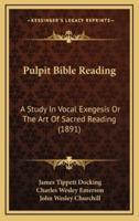 Pulpit Bible Reading