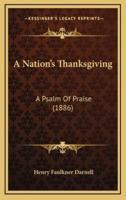 A Nation's Thanksgiving