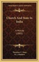 Church And State In India