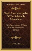 North American Ipidae Of The Subfamily Micracinae