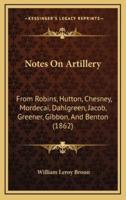 Notes On Artillery