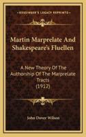 Martin Marprelate And Shakespeare's Fluellen