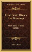 Keese Family History And Genealogy