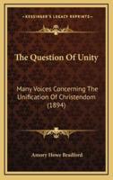 The Question Of Unity