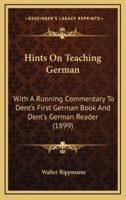 Hints On Teaching German