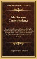 My German Correspondence