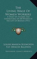 The Living Wage Of Women Workers
