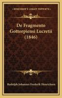 De Fragmento Gottorpiensi Lucretii (1846)