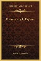 Freemasonry In England
