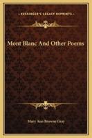 Mont Blanc And Other Poems