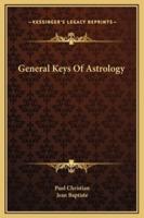 General Keys Of Astrology