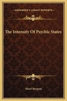 The Intensity Of Psychic States