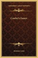 Cowley's Essays