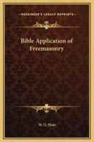 Bible Application of Freemasonry