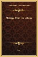 Message from the Sphinx