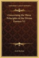 Concerning the Three Principles of the Divine Essence V1