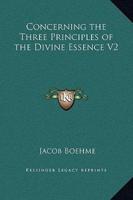 Concerning the Three Principles of the Divine Essence V2