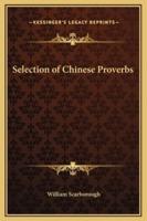 Selection of Chinese Proverbs