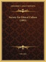 Society For Ethical Culture (1893)