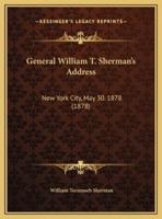 General William T. Sherman's Address