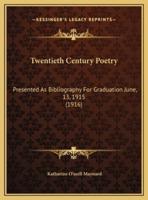 Twentieth Century Poetry